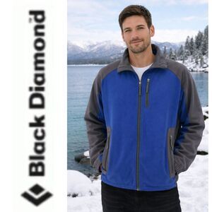 Black Diamond Blue and Grey Jacket